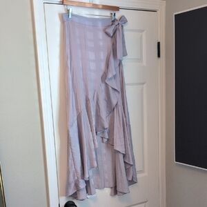 Anthropologie Light Purple Asymmetrical Skirt